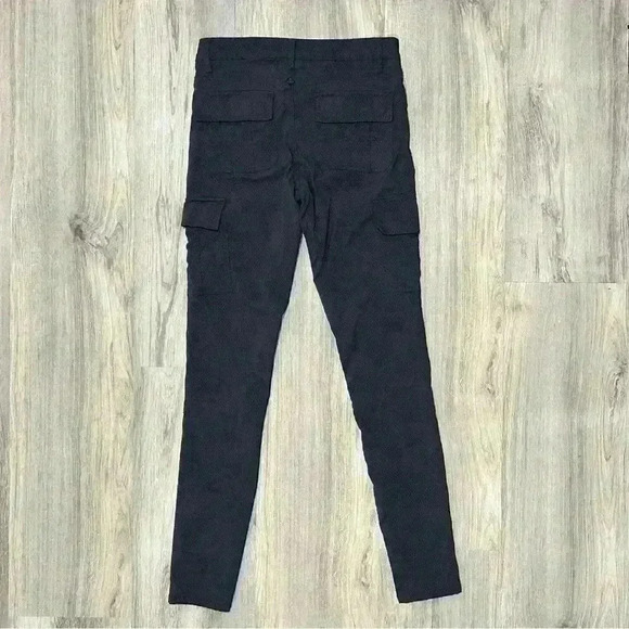 Prana Low Rise Skinny Cargo Ankle Pants Subtle Gray Argyle Print Casual Size 4 - Picture 4 of 7